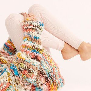 NWT FP/Capezio ribbed sweater leggings pink XXS